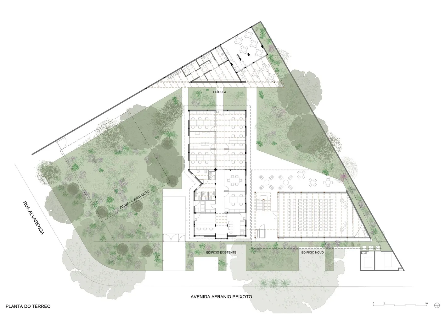 Renovação da Sede da FUSP · planta do térreo · projeto MMBB Arquitetos